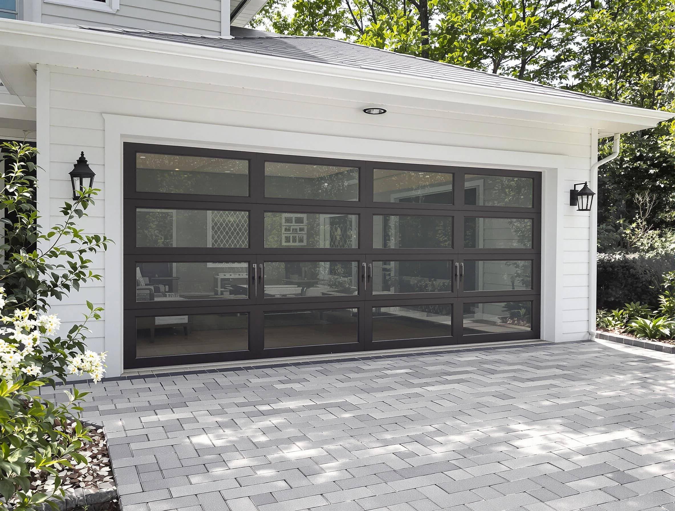 Laurel Garage Door Repair design specialist presenting custom garage door options to Laurel homeowner
