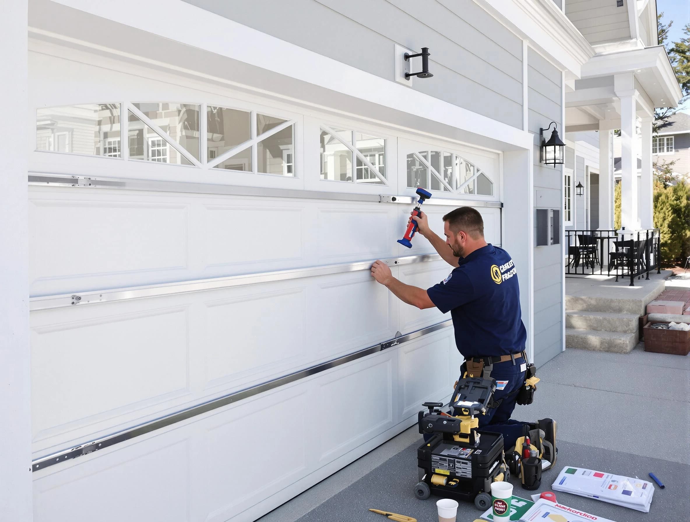 Professional garage door installation by Laurel Garage Door Repair in Laurel