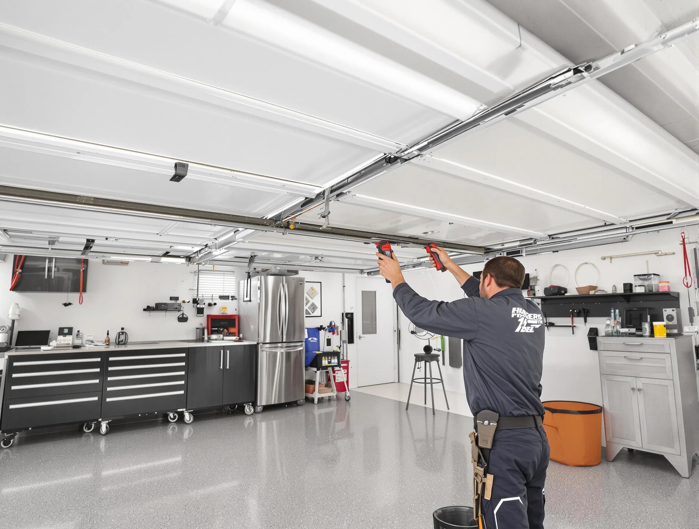Overhead garage door repair service by Laurel Garage Door Repair in Laurel