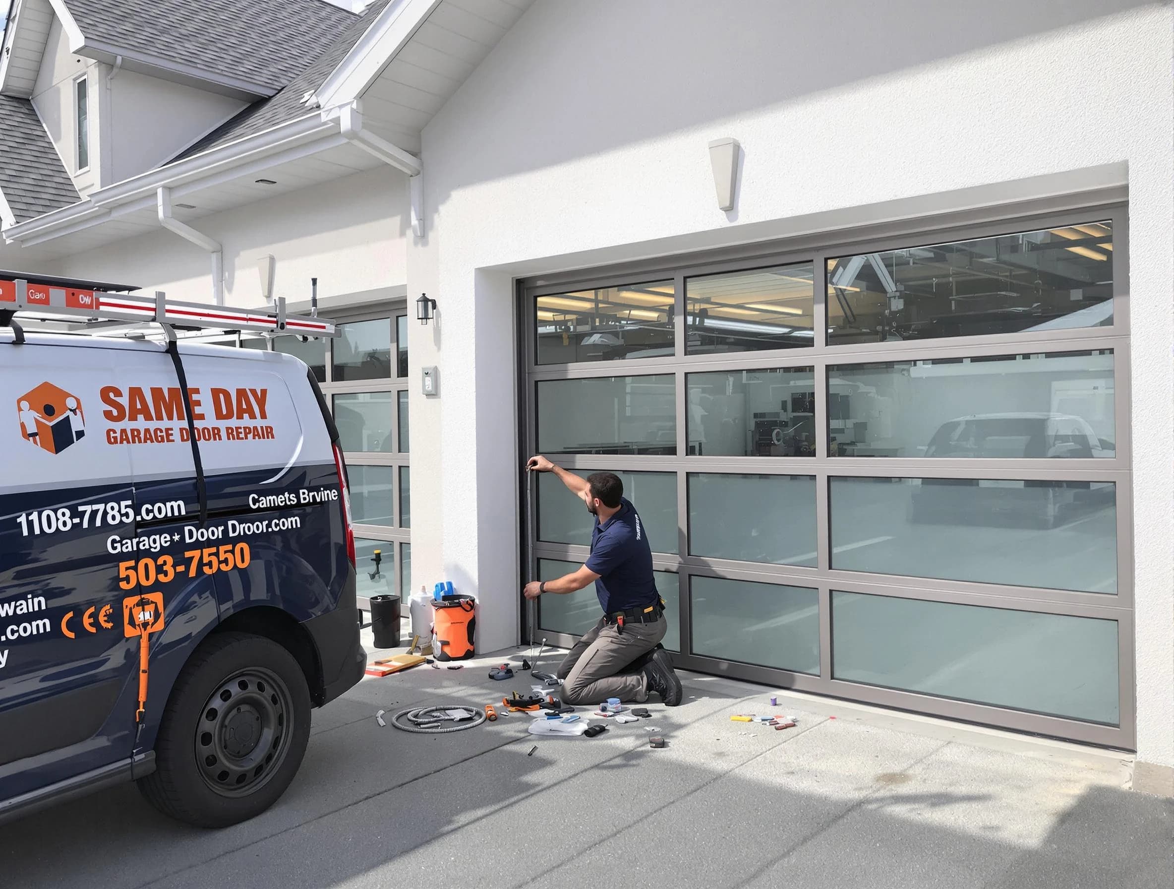 Same-day garage door repair service by Laurel Garage Door Repair in Laurel