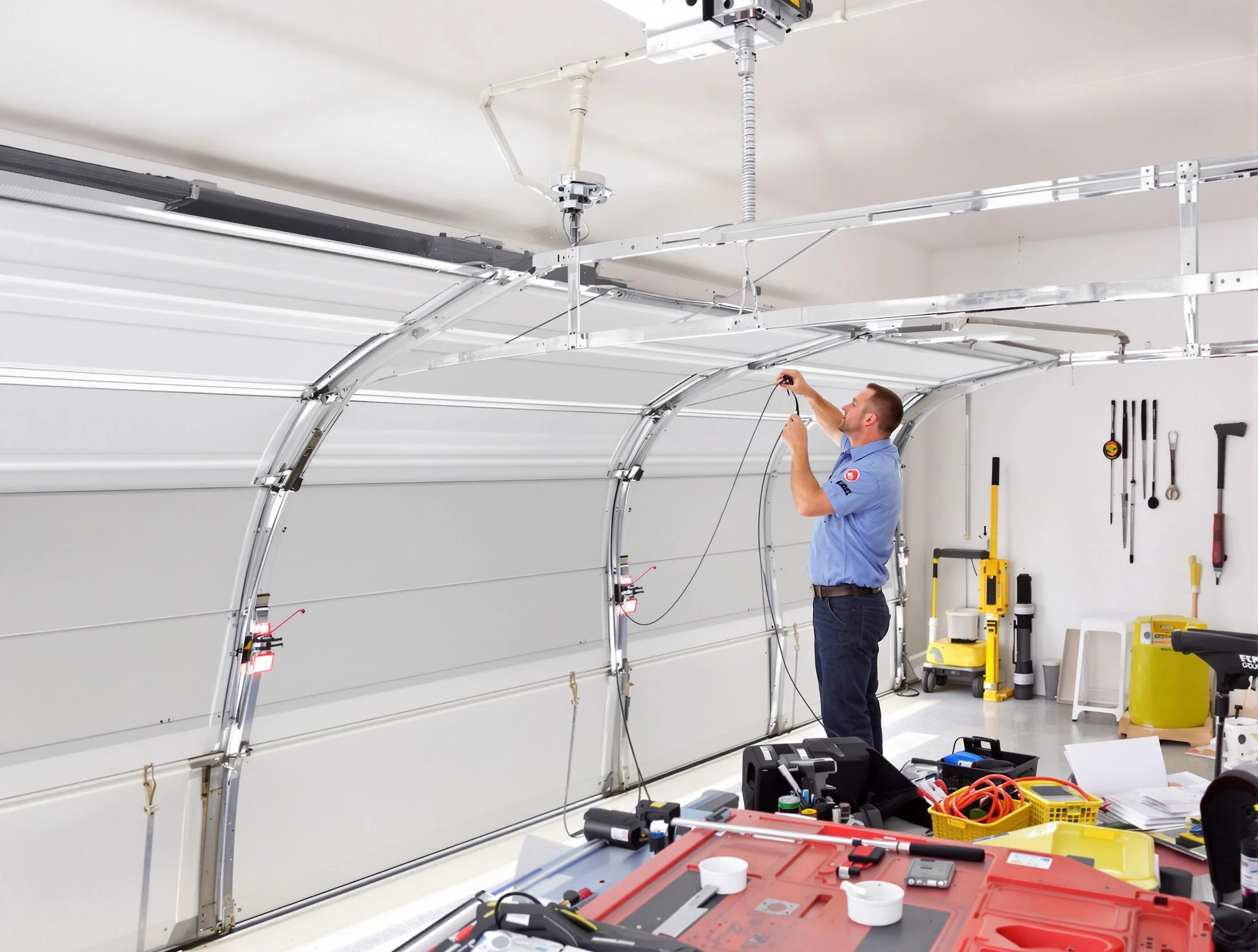 Garage door cable repair service by Laurel Garage Door Repair in Laurel