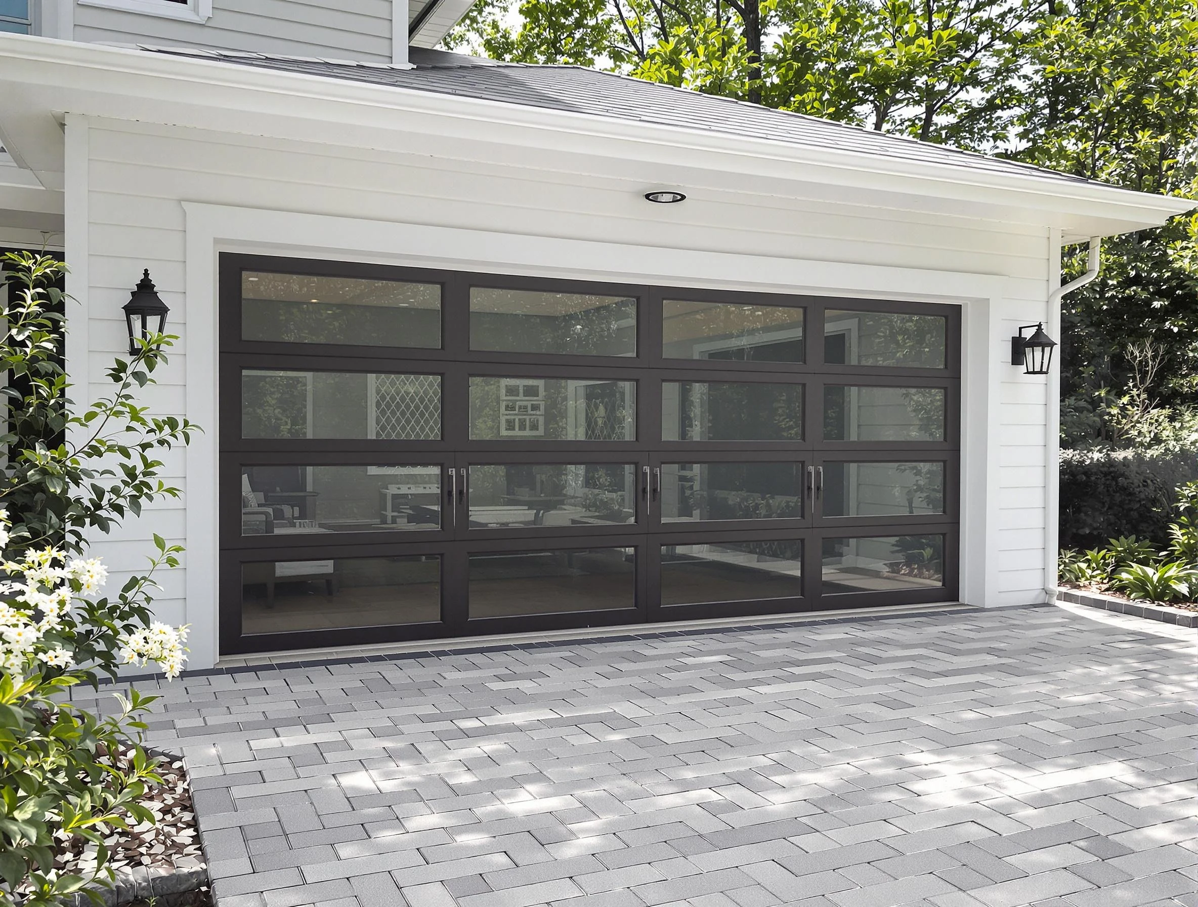 Laurel Garage Door Repair design specialist presenting custom garage door options to Laurel homeowner