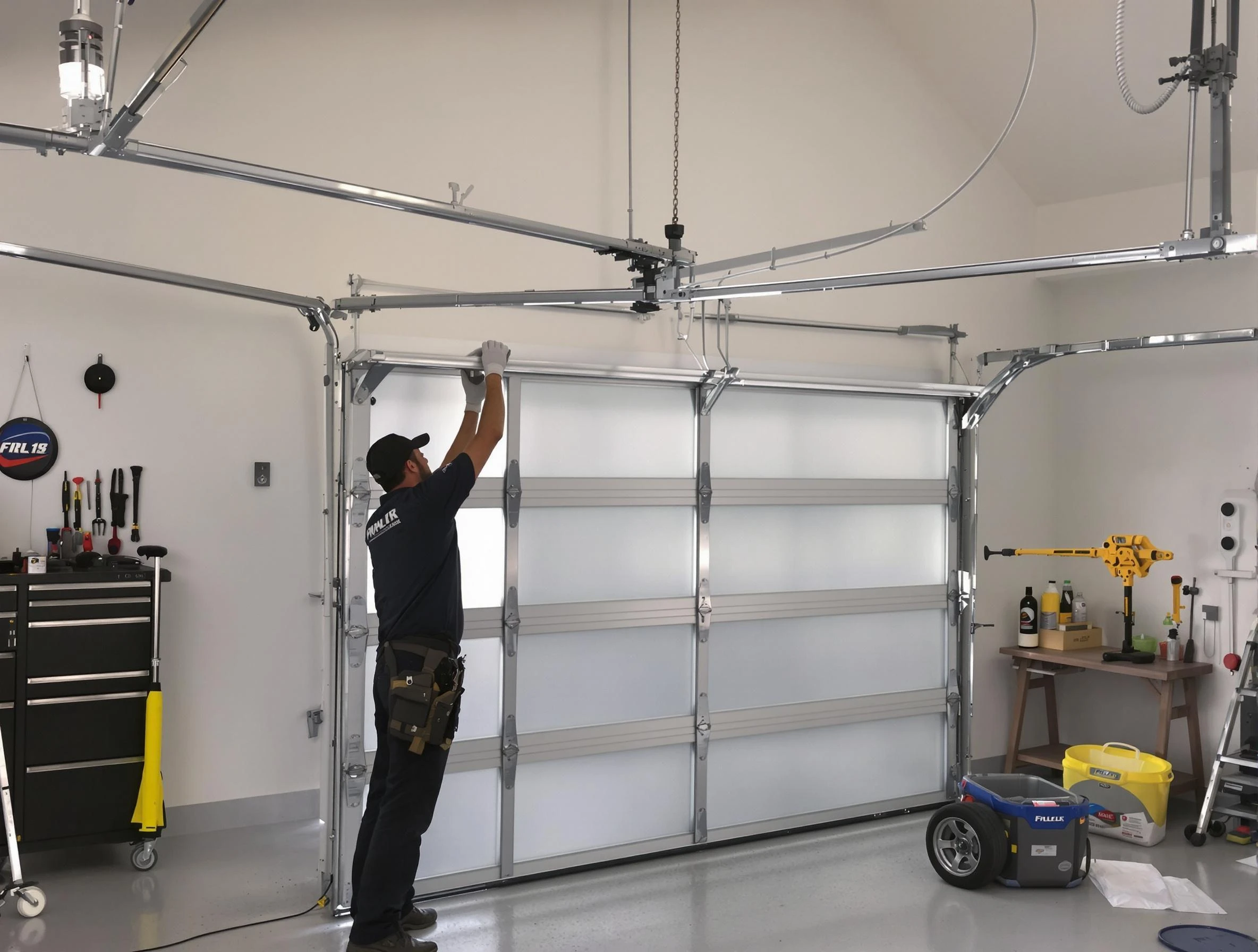 Laurel Garage Door Repair certified team performing precision garage door installation in Laurel