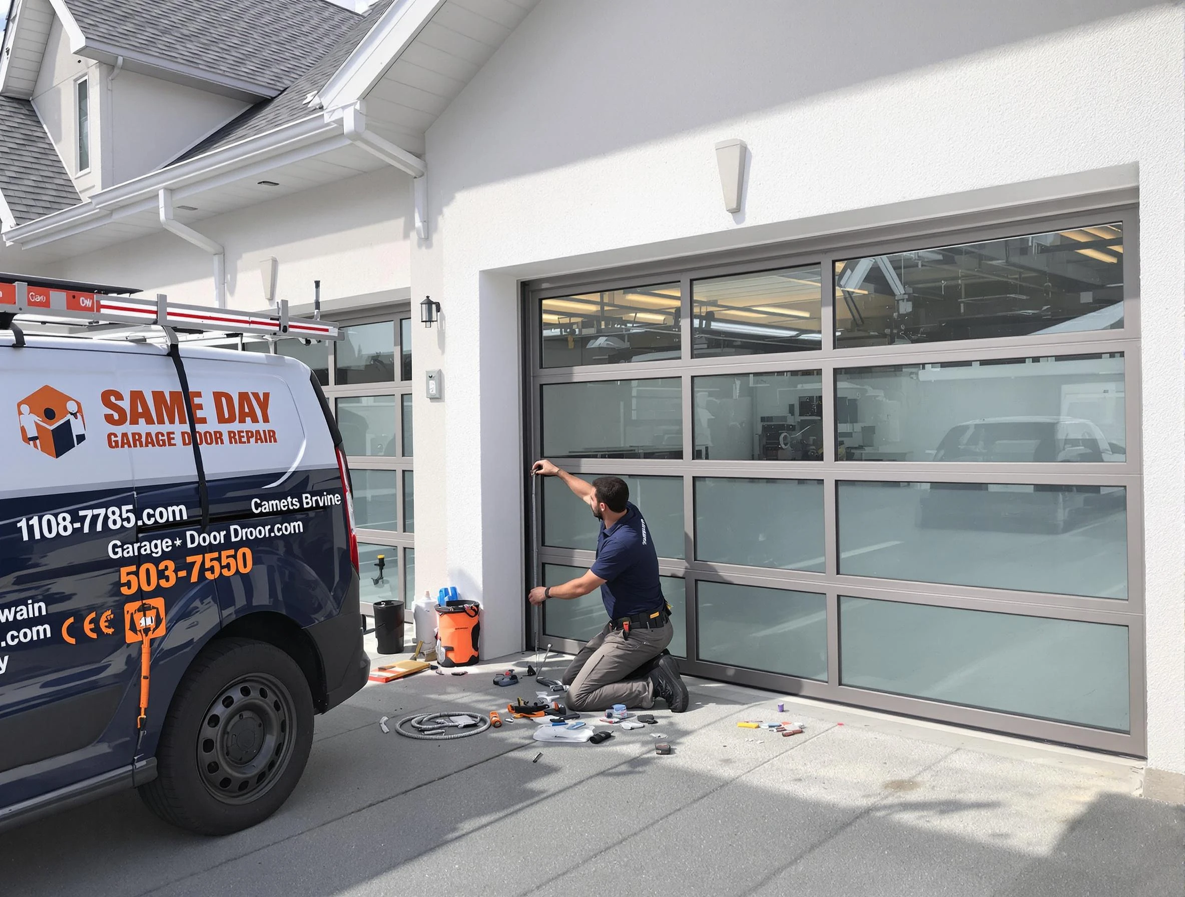 Same-day garage door repair service by Laurel Garage Door Repair in Laurel